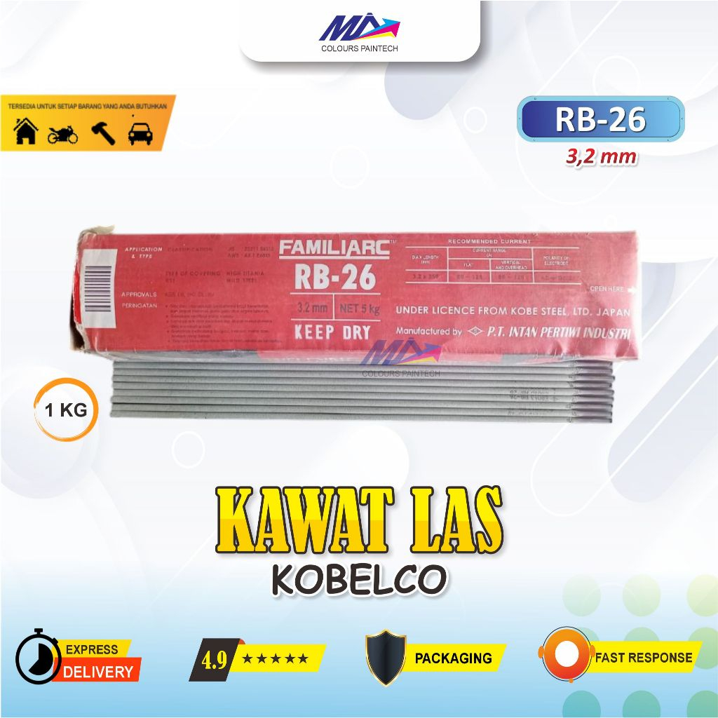 KAWAT LAS KOBELCO RB-26 3,2MM 1KG