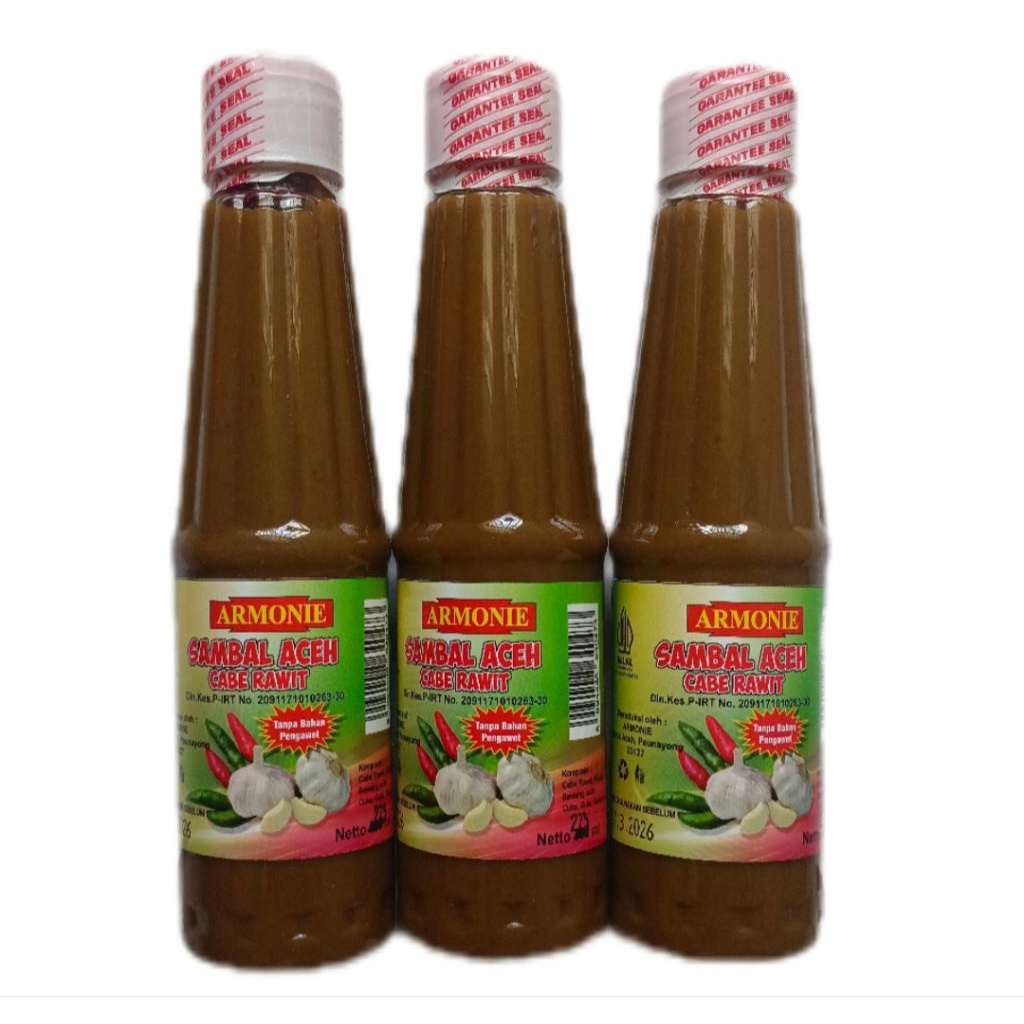 

Sambal Aceh dari Banda Aceh - Peunayong isi 275ml (saus cabai)