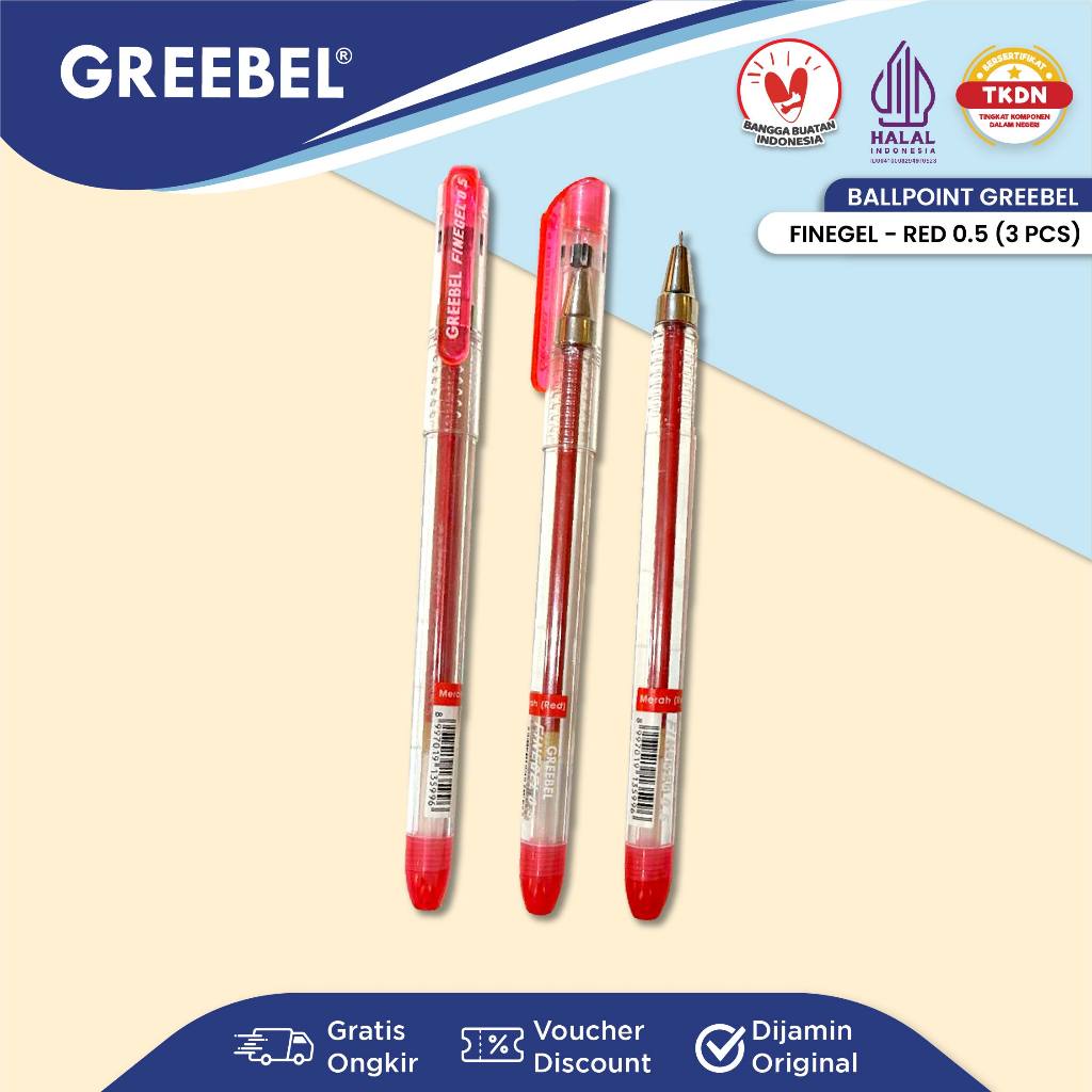 

1pcs Pulpen Gel Tinta Merah Pen Gel Merah Greebel