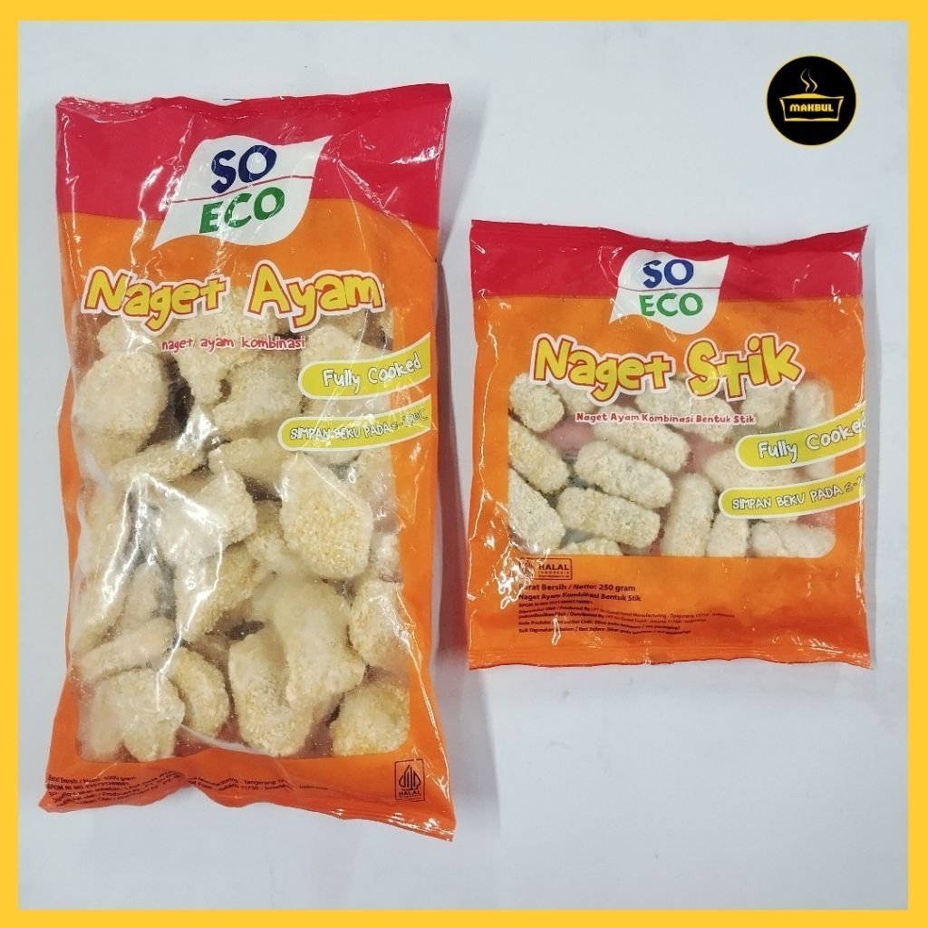 

So Eco Naget Ayam 1000gr dan Stick 250gr