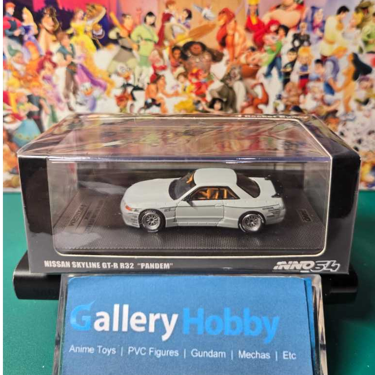 INNO 64 Nissan Skyline GT-R R32 "Pandem" Rocket Bunny Matte Grey
