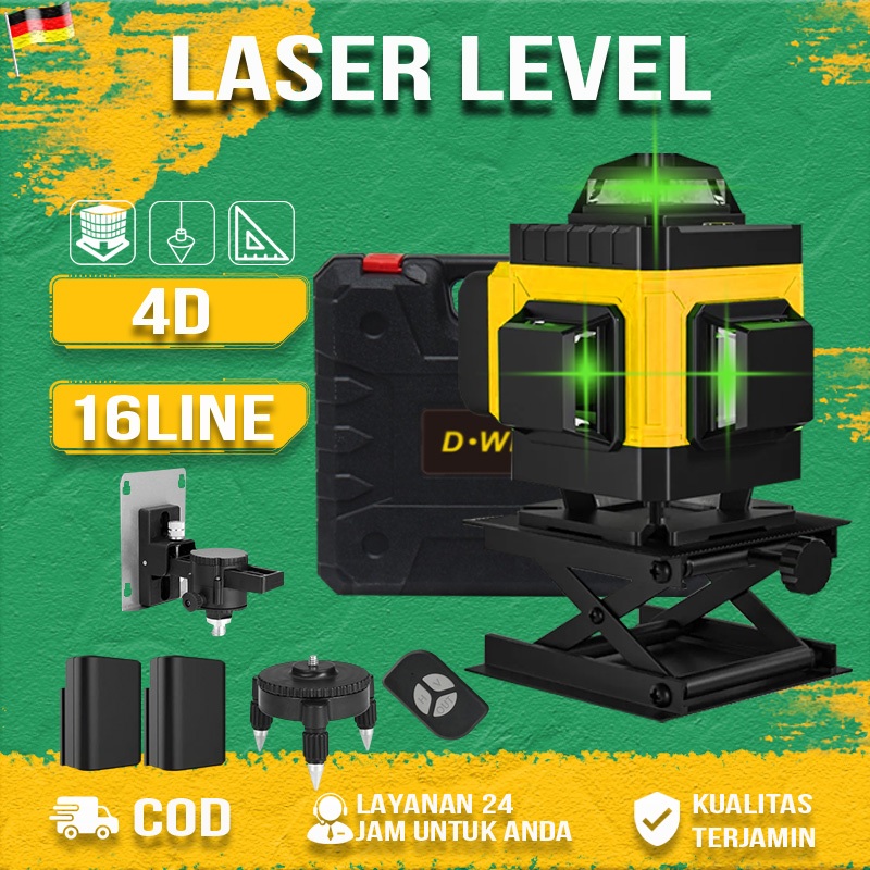 laser level 4d 16line waterpass laser multifungsi waterpass digital laser tukang bangunan