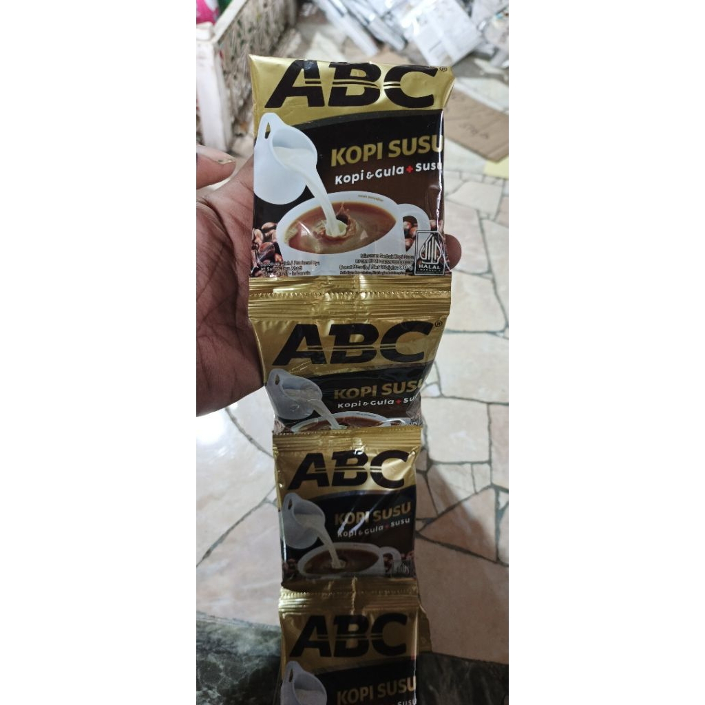 

ABC Kopi susu + Gula per Renceng isi 10 sachet