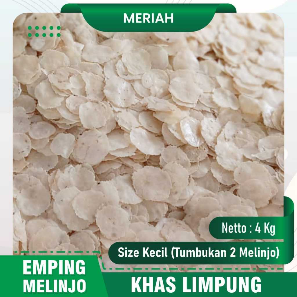 

Emping Melinjo Khas Limpung size kecil PAKET 4 kg