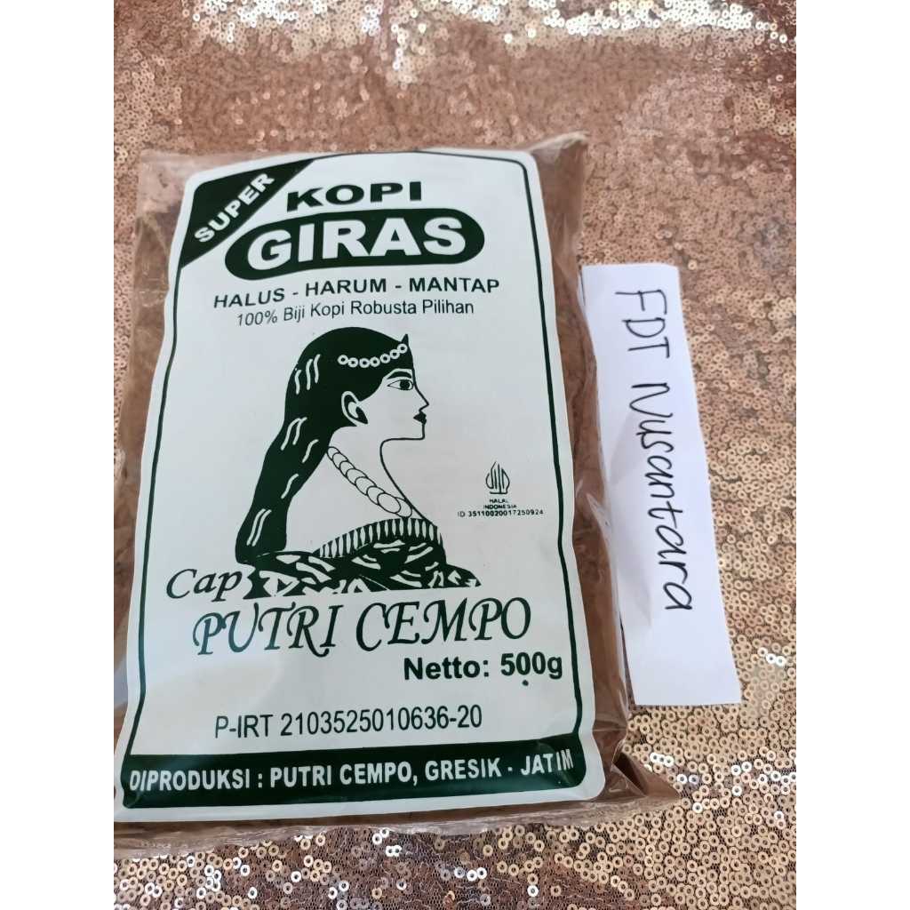

(Super) 500G Kopi Giras Cap Putri Cempo Murni Gurih 100% Asli Robusta