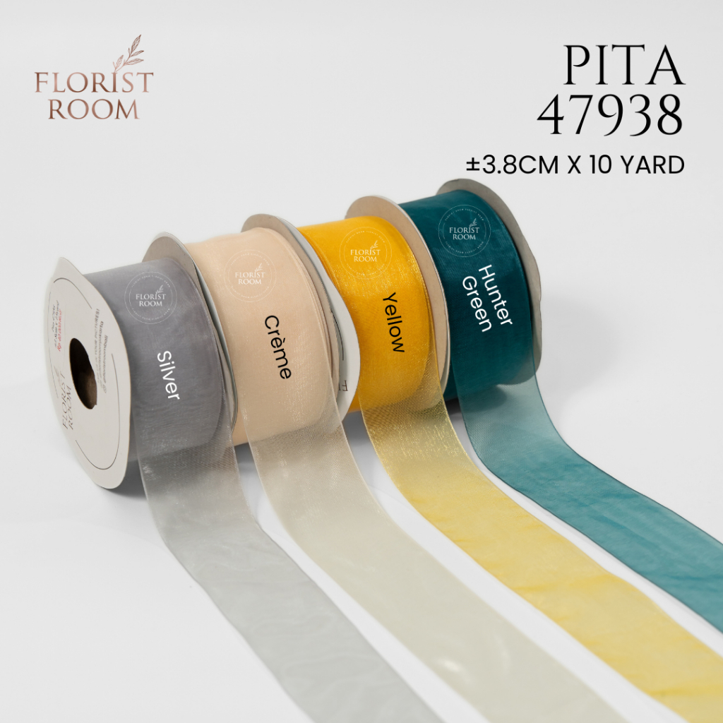 

Pita 47938 ±3.8cm x 15yard - Ribbon - Organdy Organza - Wedding - Dekor - Buket