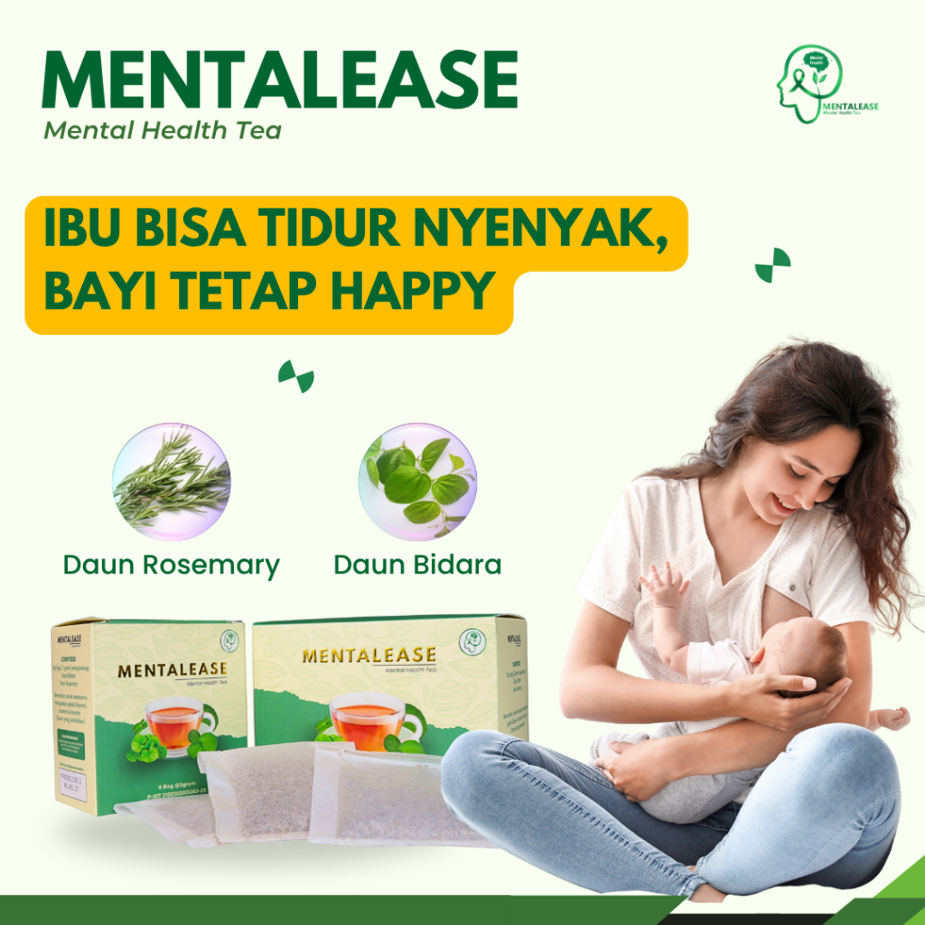 

Teh Obat Penenang Pikiran dan Rileks Badan - Mentalease Aman Buat Ibu Menyusui
