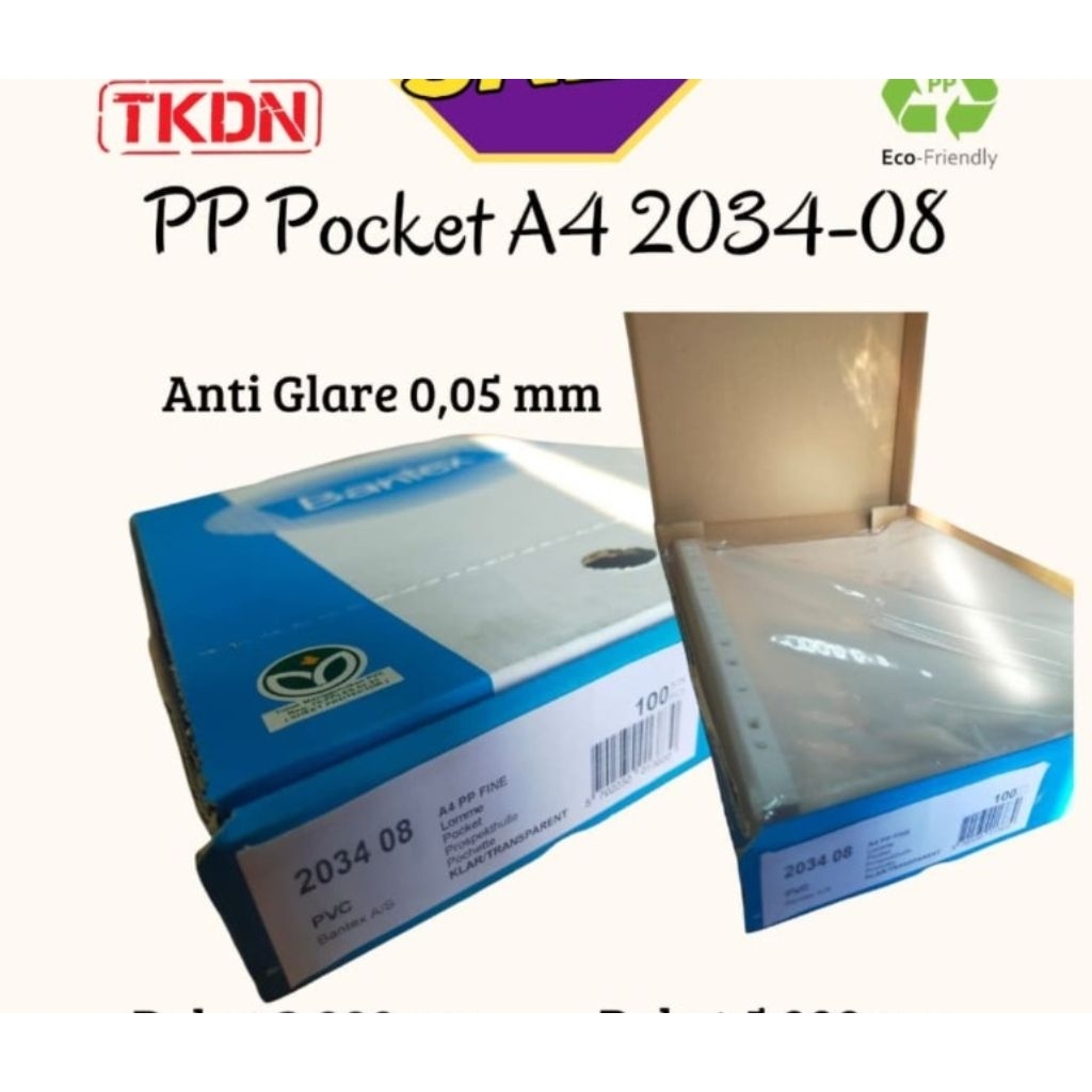 

plastik bantex pp pocket A4 2034-08