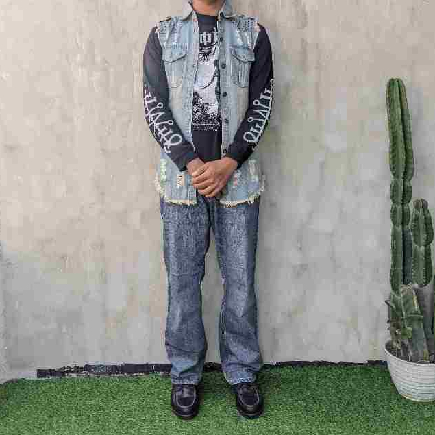 JACKET VEST DENIM JEANS JEANS