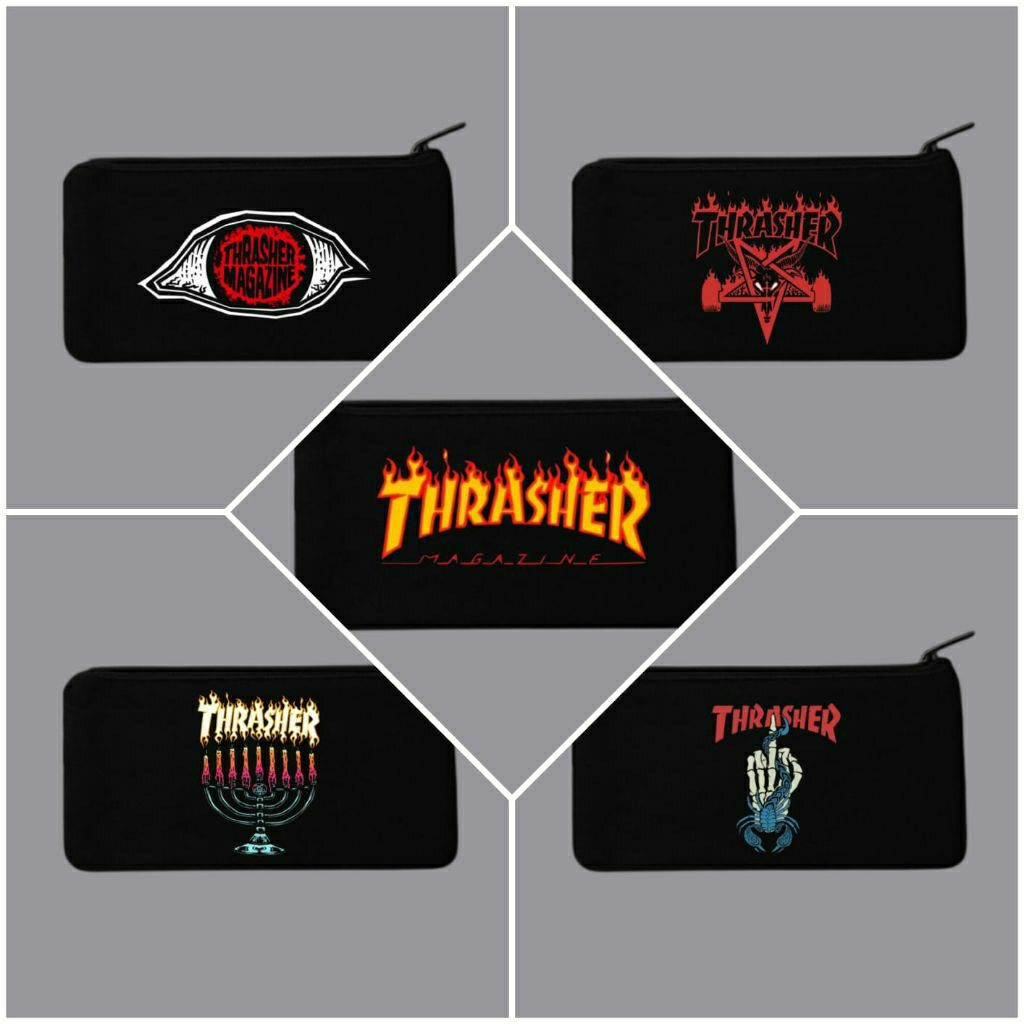 

Tempat pensil thrasher/Tepak kanvas premium/Tempat alat tulis/Tempat kosmetik/Tempah hp/Tempat dokumen kartu/Pouch