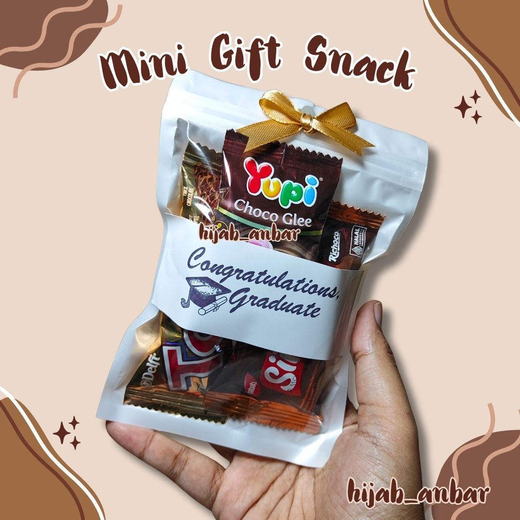 

Mini Gift Snack Tema Coklat - Hadiah Ulang tahun Mini snack ulang tahun frebie gift ultah
