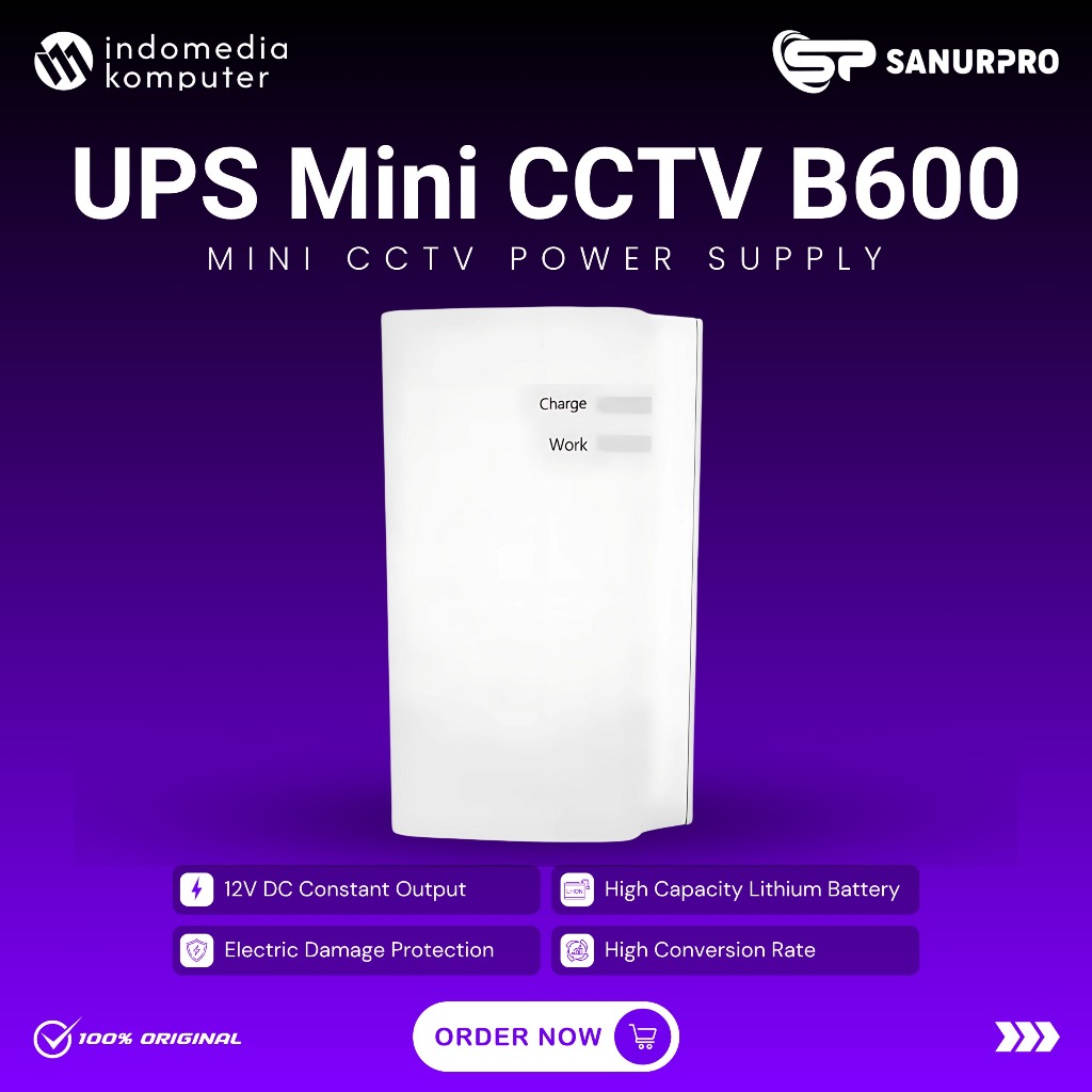 UPS Mini CCTV B600 UPS Power Supply CCTV Mini B600 CCTV Mini UPS