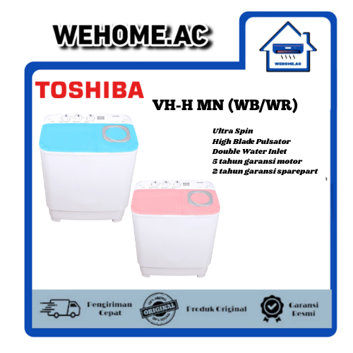 Mesin Cuci Toshiba 2 Tabung VH-H75MN/VH-H80MN/VH-H85MN/VH-H95MN Mesin Cuci dua tabung Toshiba