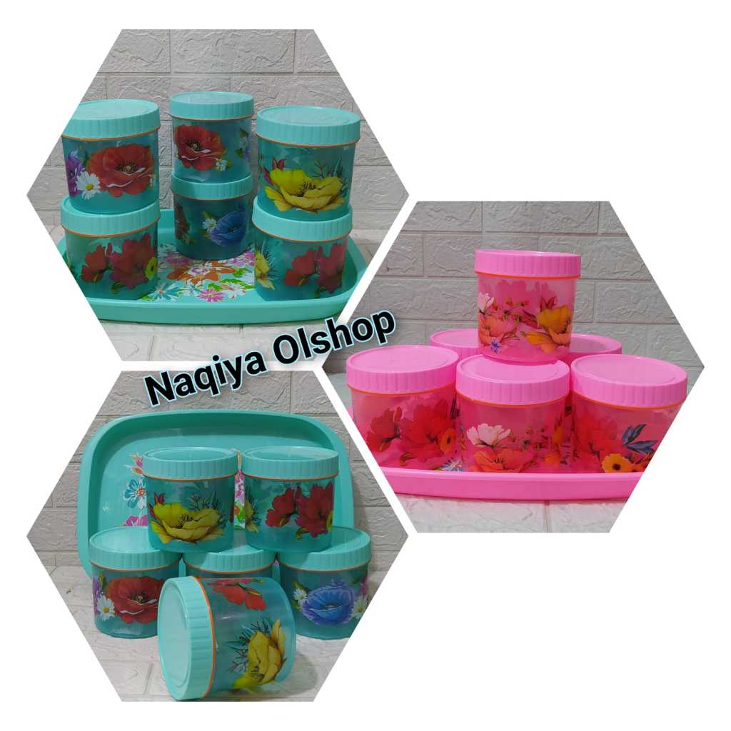 TOPLES CALISTA NAMPAN TONAM MOTIF 7PCS/TOPLES SET NAMPAN / TOPLES KUE