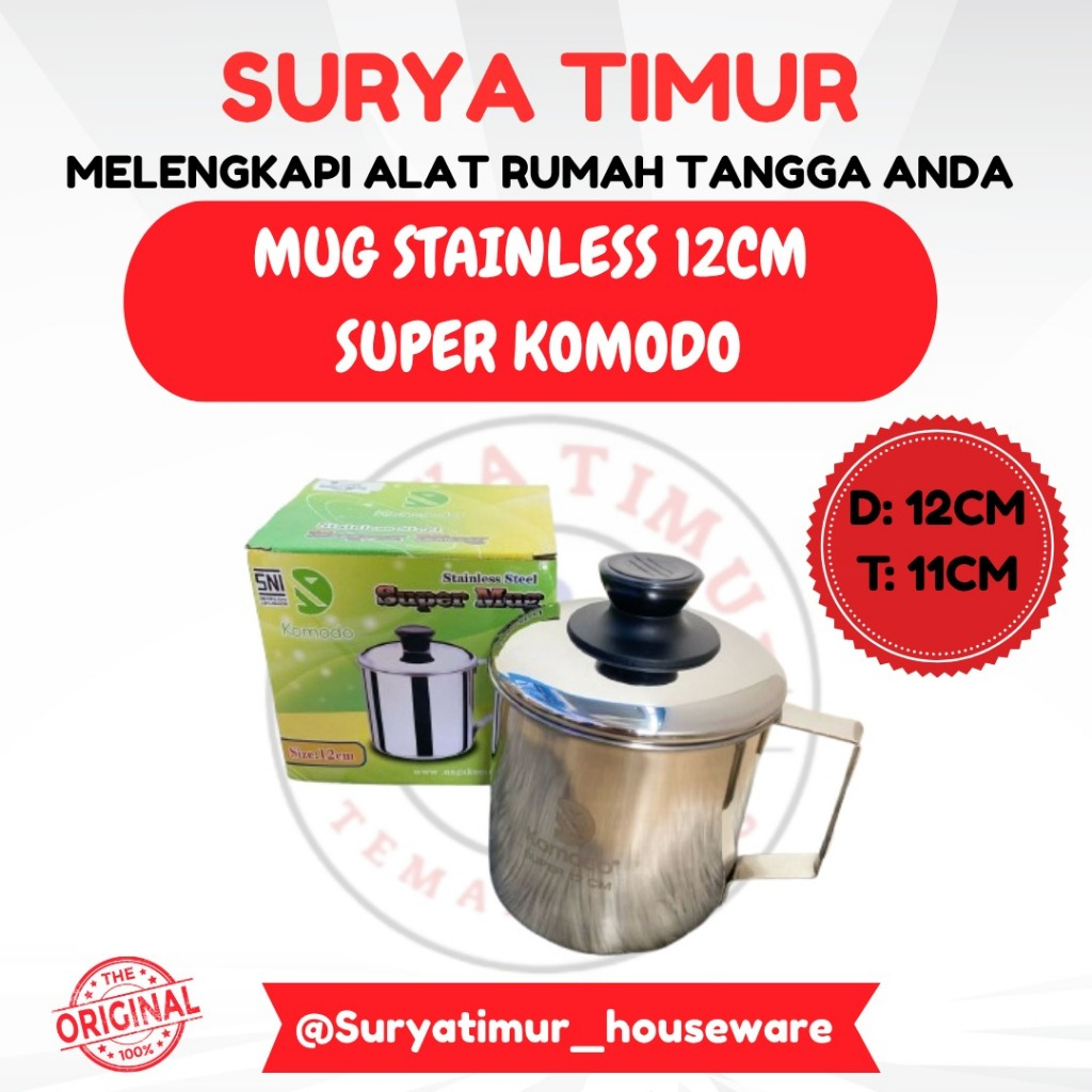 Mug Stainless 12cm Super Komodo