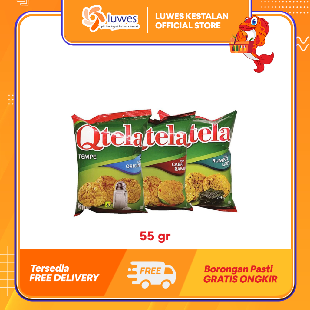 

Qtela Keripik Tempe 55gr All Varian Keripik Tempe Yang Terbuat Dari Kacang Kedelai Pilihan & Berkualitas