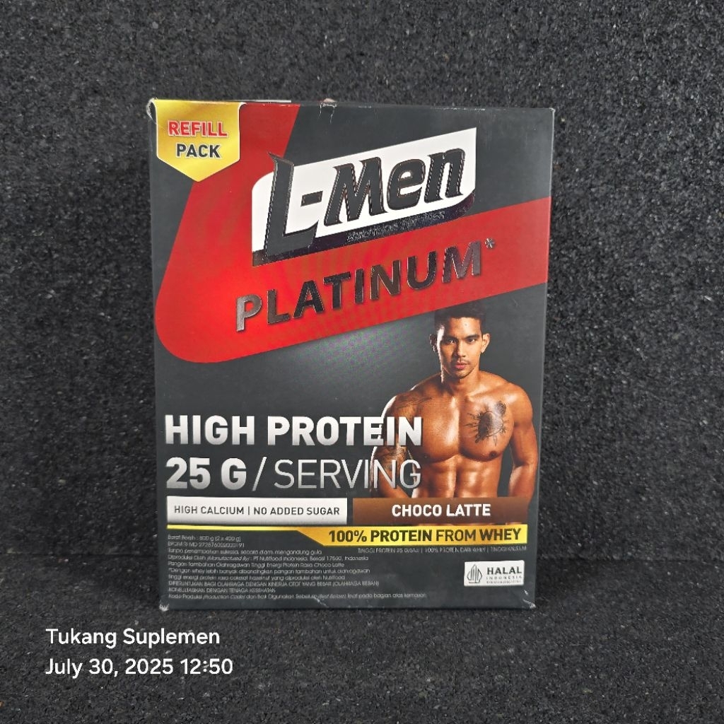 L-Men LMen L Men Platinum 800gr 800 gr Choco Latte Whey Isolate Refill