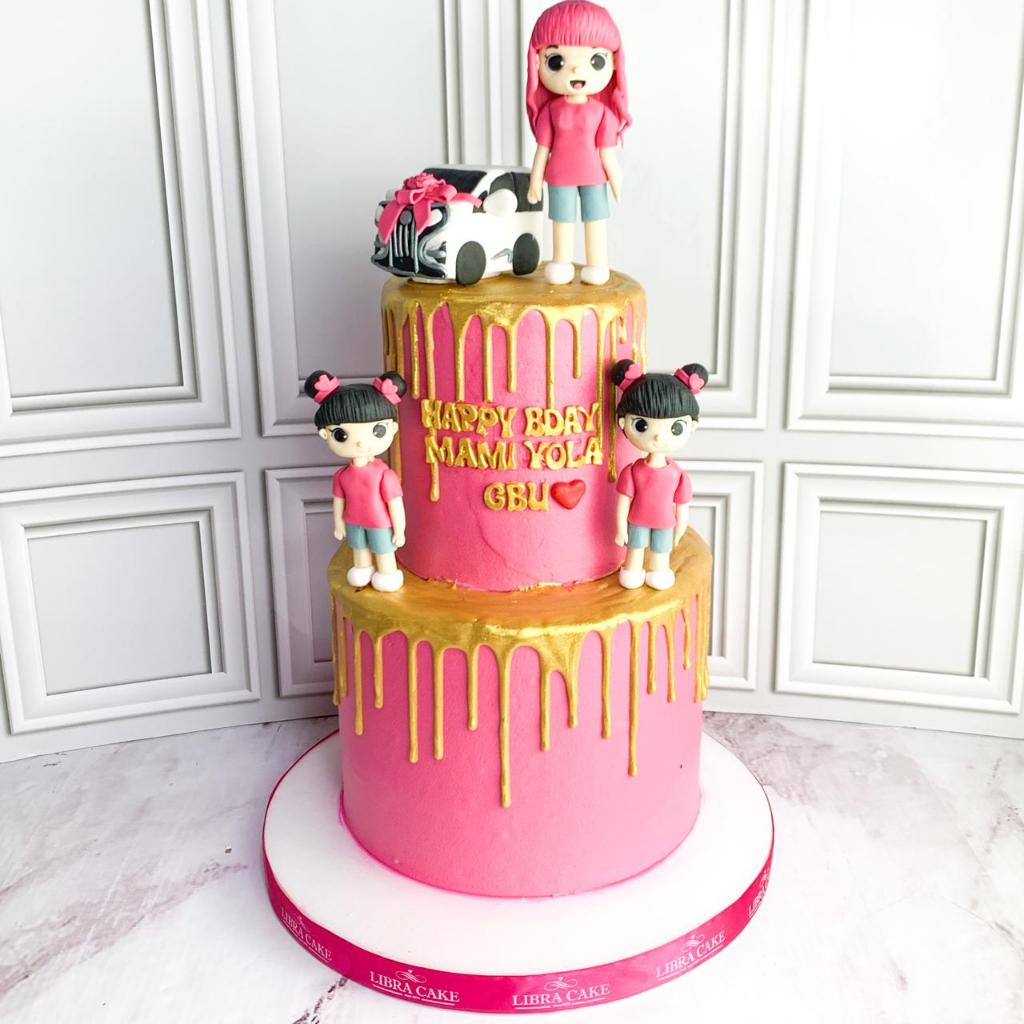 

Kue Ulang Tahun/Birthday Cake/Kue Ultah Tema Pink/Kue Ultah Untuk Perempuan/Kue Birthday jakarta