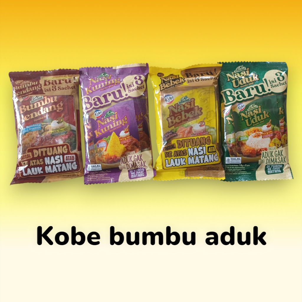 

Kobe bumbu aduk isi 3 sachet