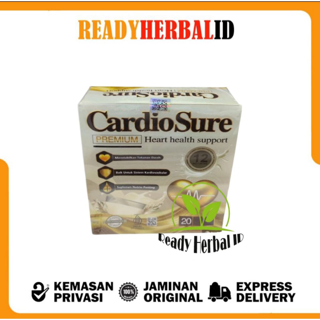 

3 BOX CARDIOSURE PREMIUM MILK SUSU ASLI OBAT HIPERTENSI JANTUNG KORONER STRUK KOLESTROL ASAM URAT