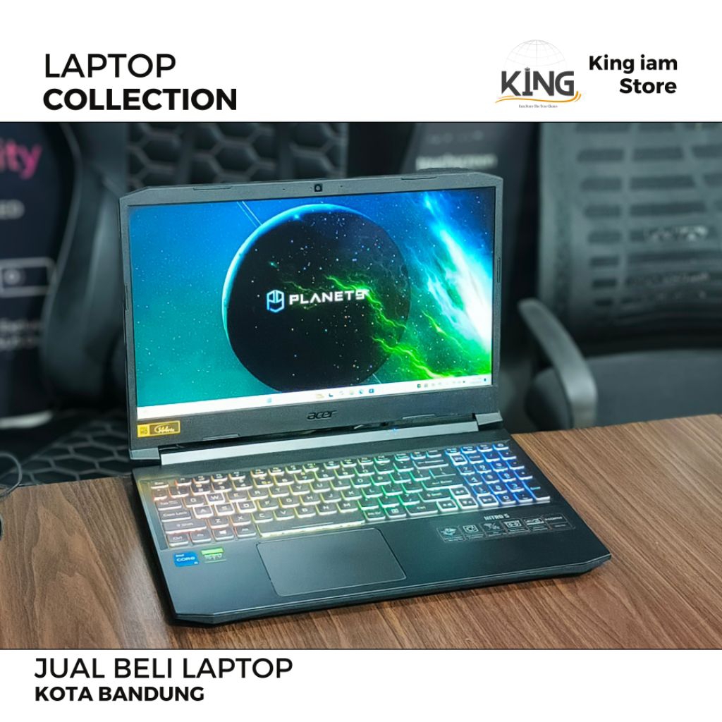 Laptop Gaming Acer Nitro 5 AN515 i5 11400H RTX 3050 RAM 16GB SSD 1TB Bekas Mulus | ACER NITRO 5 AN51