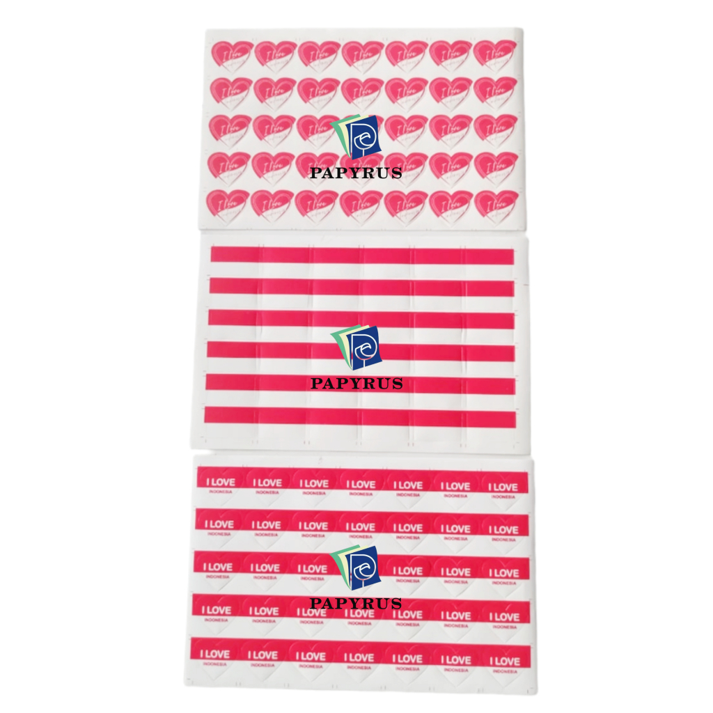 

STICKER / STICKER PIPI / STICKER DIRGAHAYU KEMERDEKAAN HUT RI REPUBLIK INDONESIA / AGUSTUSAN 17 AGUSTUS / I LOVE INDONESIA / STICKER MERAH PUTIH MERPUT