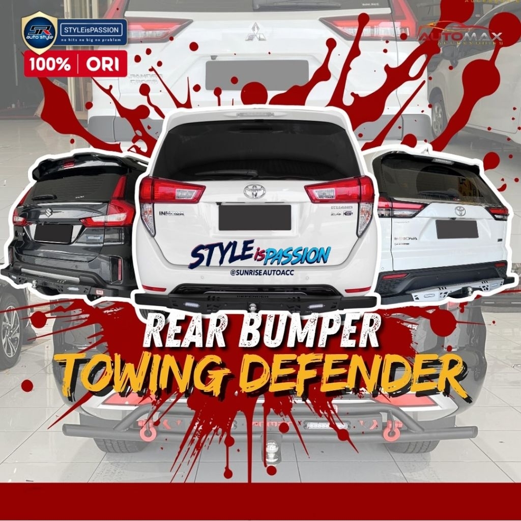 Pelindung bemper belakang Innova Reborn Innova Venturer Towing Defender