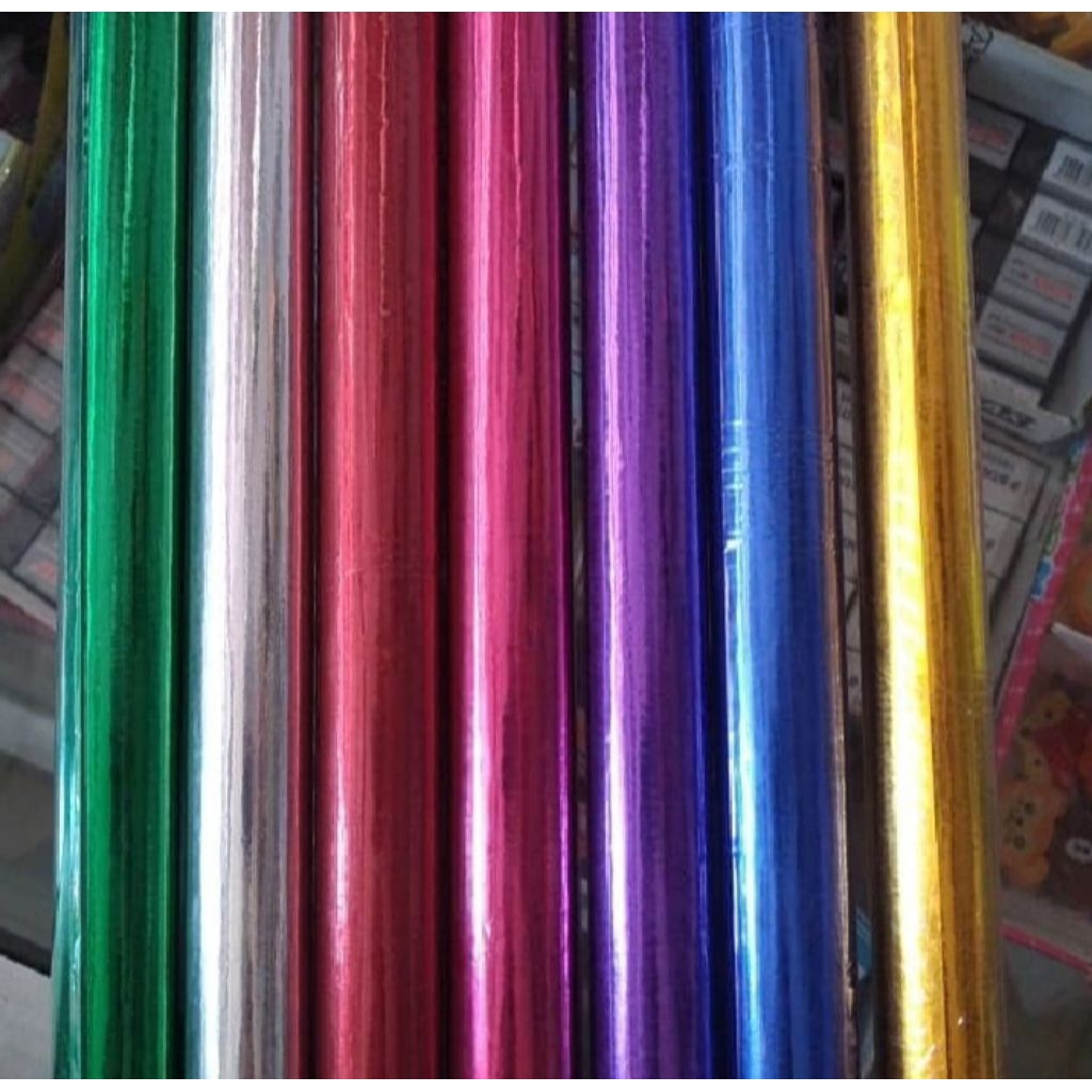 

50 lembar Kertas Metalik / Kertas Mas / Kertas Kado / Kertas Sampul Buku