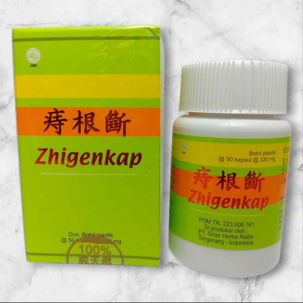 Zhigenkap Zhi Gen Duan 50 Kapsul - Obat Herbal Wasir Ambien Herbal Cina