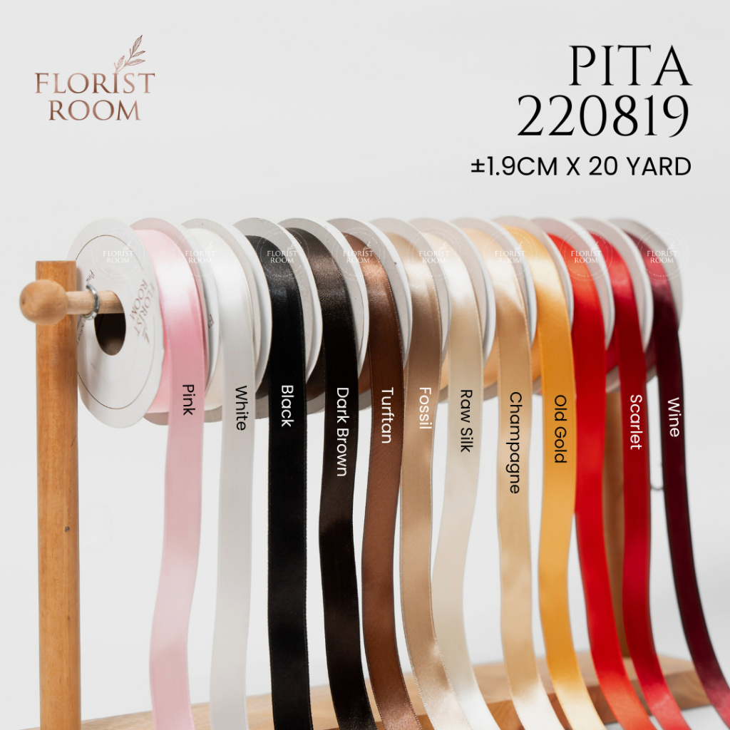 

Pita 220819 ±1.9cm x 20yard - Singel Face - Gift Ribbon - Hampers