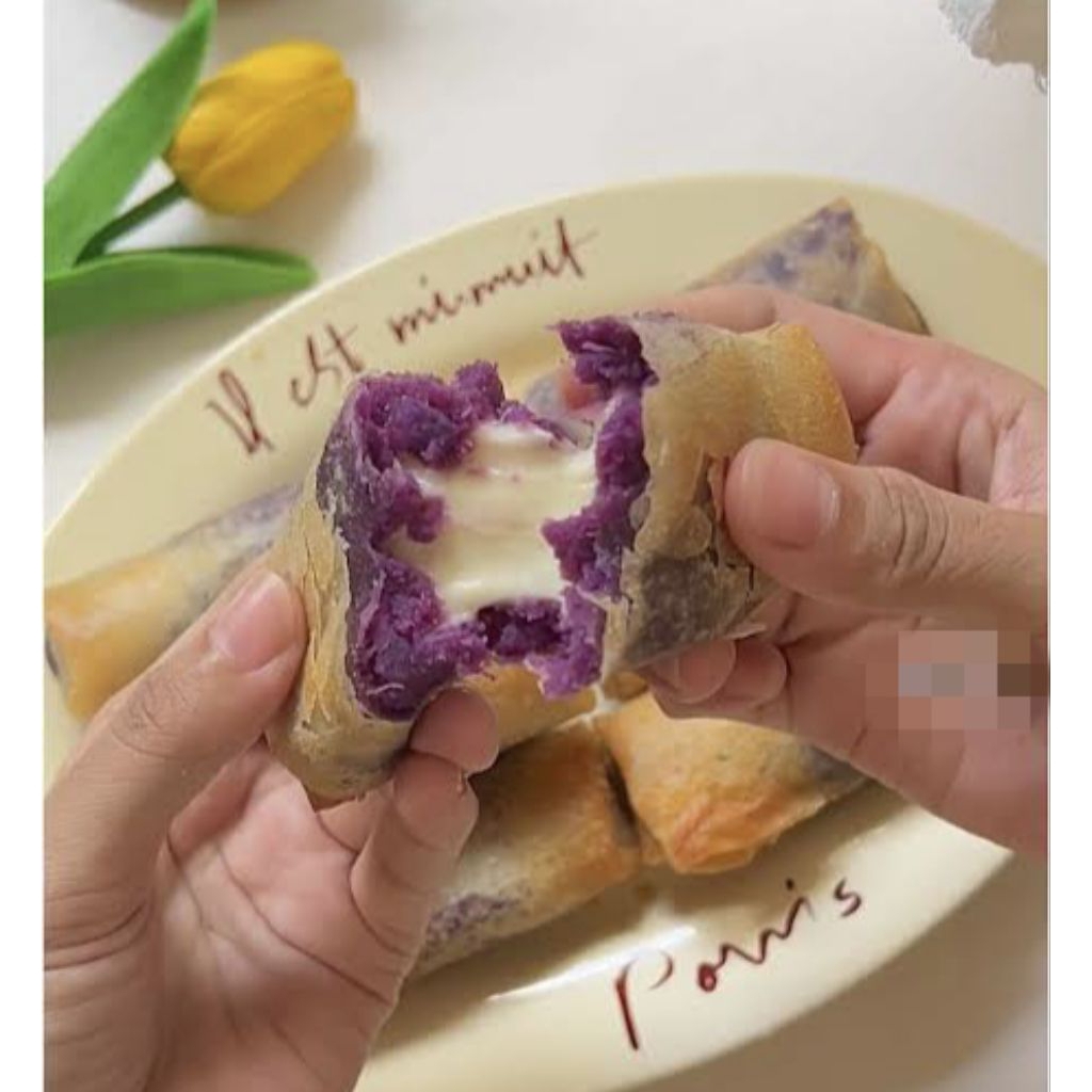 

LUMPIA UBI UNGU MOZARELLA // LUMPIA UBI UNGU COKLAT // FROZEN ISI 10