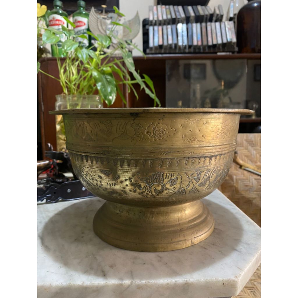 BOKOR KUNINGAN/BOKOR LAWAS/BOKOR ANTIK/KUNINGAN TUA/KUNINGAN ANTIK