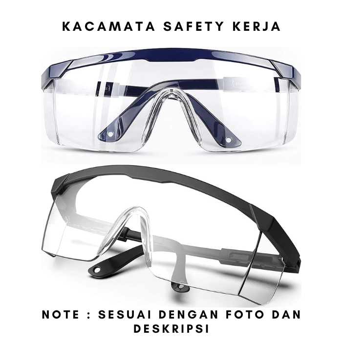 Kacamata Safety Bening Kacamata Las Safety Clear Kacamata Safety Kerja Anti Debu