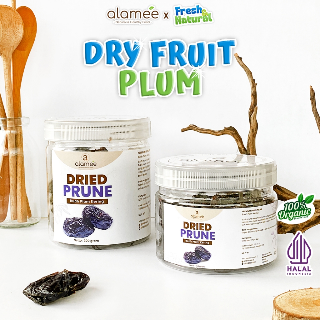 

ALAMEE Dried Prune Cemilan Buah Kering Sehat Buah Plum Kering Rendah Kalori Tanpa Biji PREMIUM 300gr fresh and natural