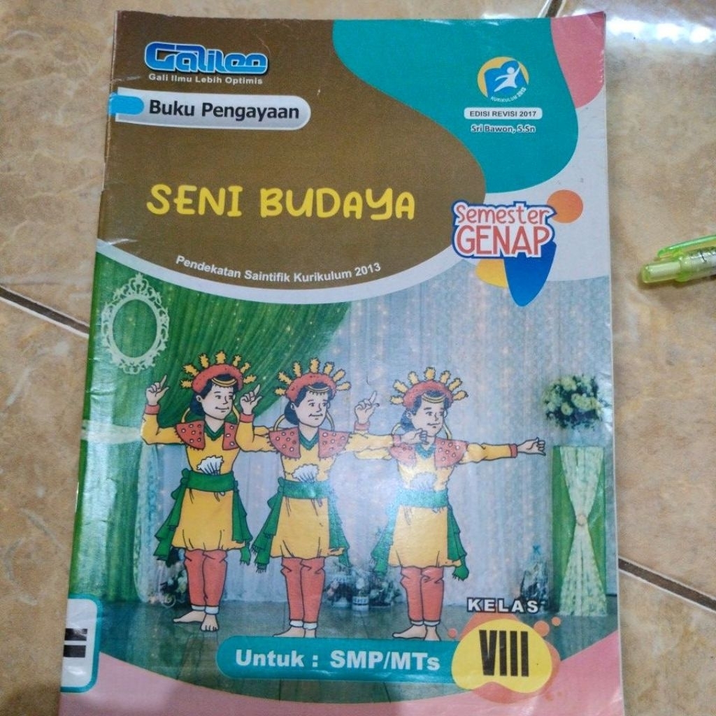 LKS Seni Budaya Kelas 8 Galileo Kurikulum merdeka / LKS Seni Budaya Kelas 2 SMP