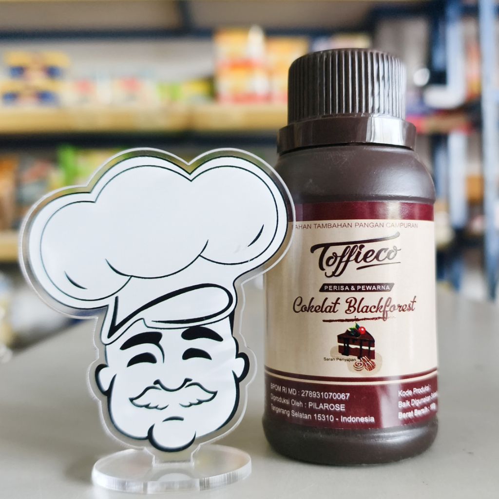 

Toffieco Coklat Black Forest 100Gr / Pasta Blackforest Toffieco/Perisa Kue/Essense Blackforest/Pasta Kue/Perisa dan pewarna Kue 100Gr (Expired 2025)