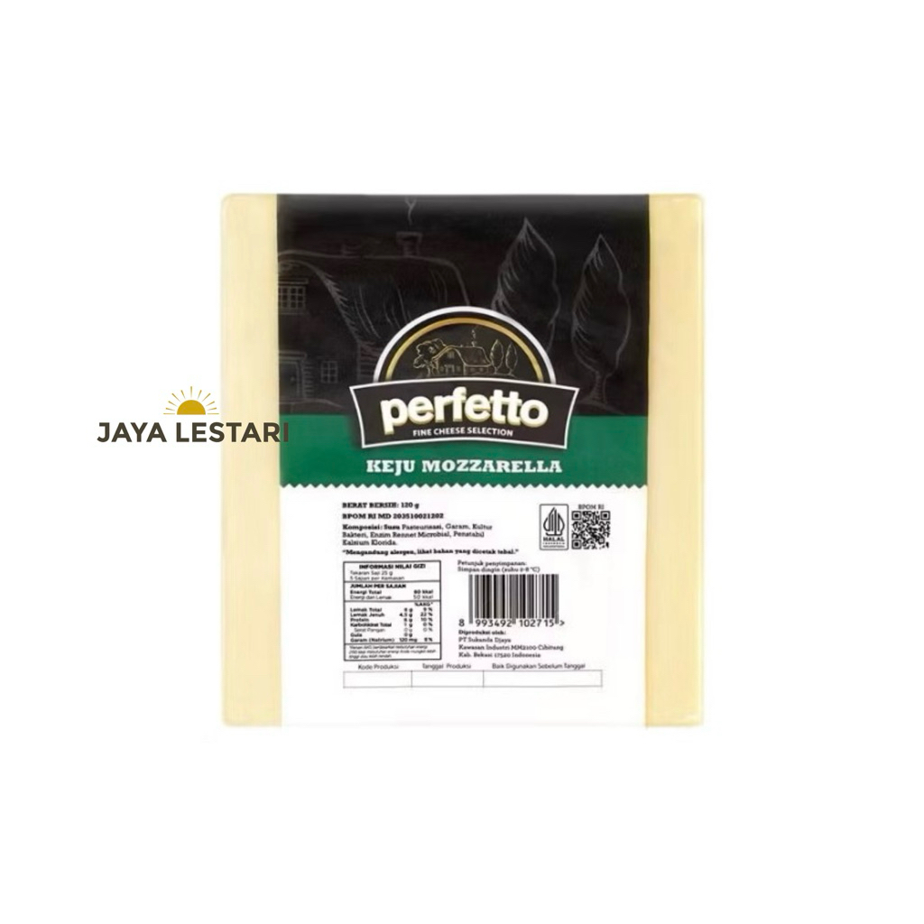 

Perfetto Keju Mozzarella Cheese (120g)