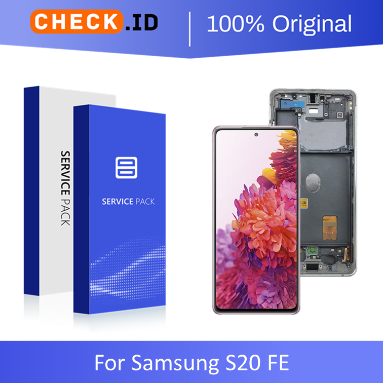 [ CHECK.ID ] AMOLED LCD + FRAME SAMSUNG S20 FE SM-G780 ORIGINAL