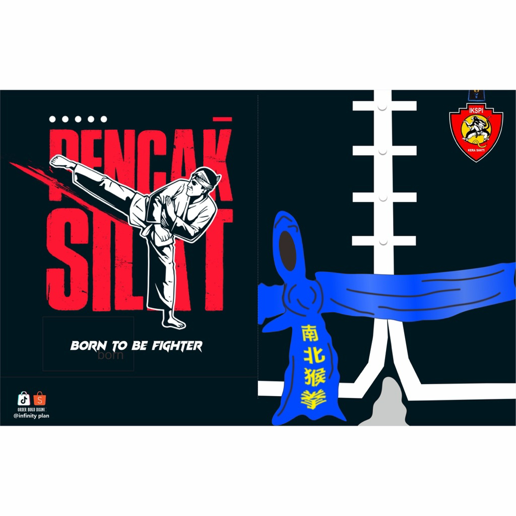 

Buku Tulis Sekolah Desain Custom Tema Sakral Silat IKSPI Kera Sakti