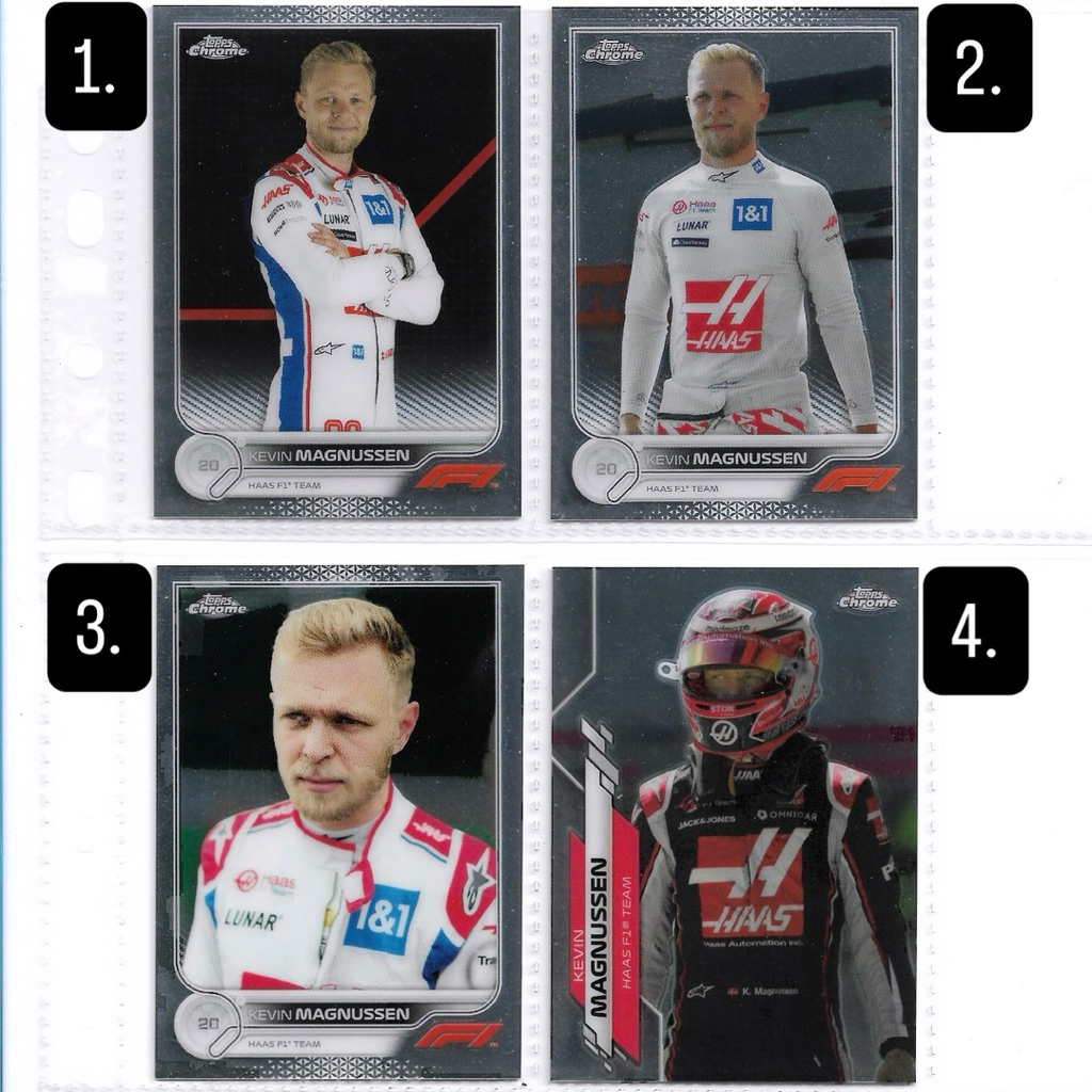 Kartu f1 Topps Chrome - Kevin Magnussen (Haas F1)