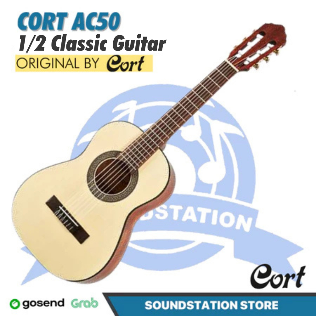 CORT AC50 1/2 Junior Acoustic Classic Nylon Guitar | Gitar Nilon