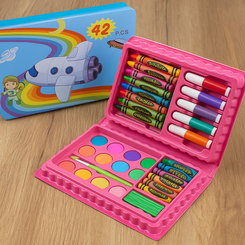 

CRAYON SET ANAK 42 PCS | KRAYON MEWARNAI SET | PENSIL WARNA [BEST SELLER]