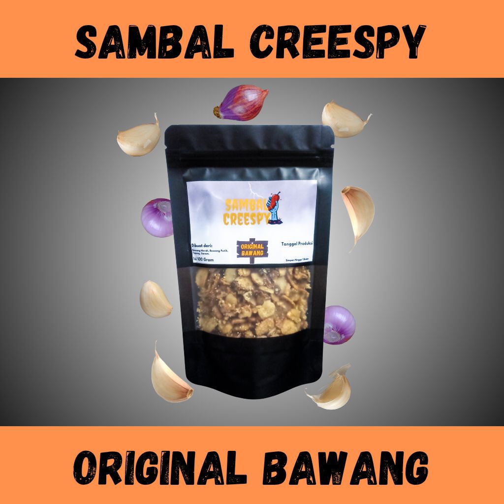 

Bawang Goreng Krispi/Crispy Chili Oil 100Gram By Sambal Creespy/Bawang Goreng Crispy Tanpa Cabai/Sedikit Pedas