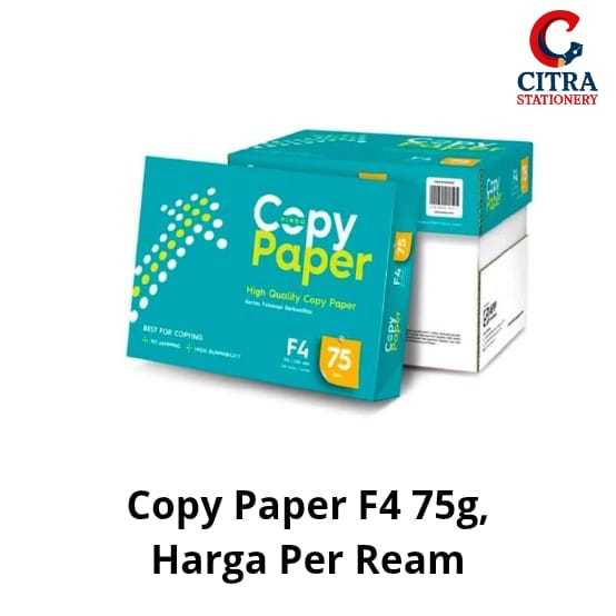 

Kertas HVS print Copy Paper F4 75 gram, harga satuan per rim (Khusus Instant)