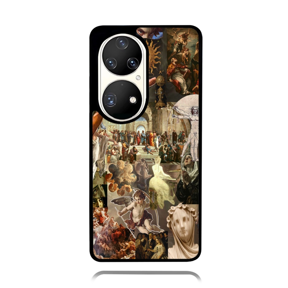 Case HP Huawei P70 P60 P50 P40 P30 P20 P10 Pro TPU Rubber Softcase Da Vinci Art
