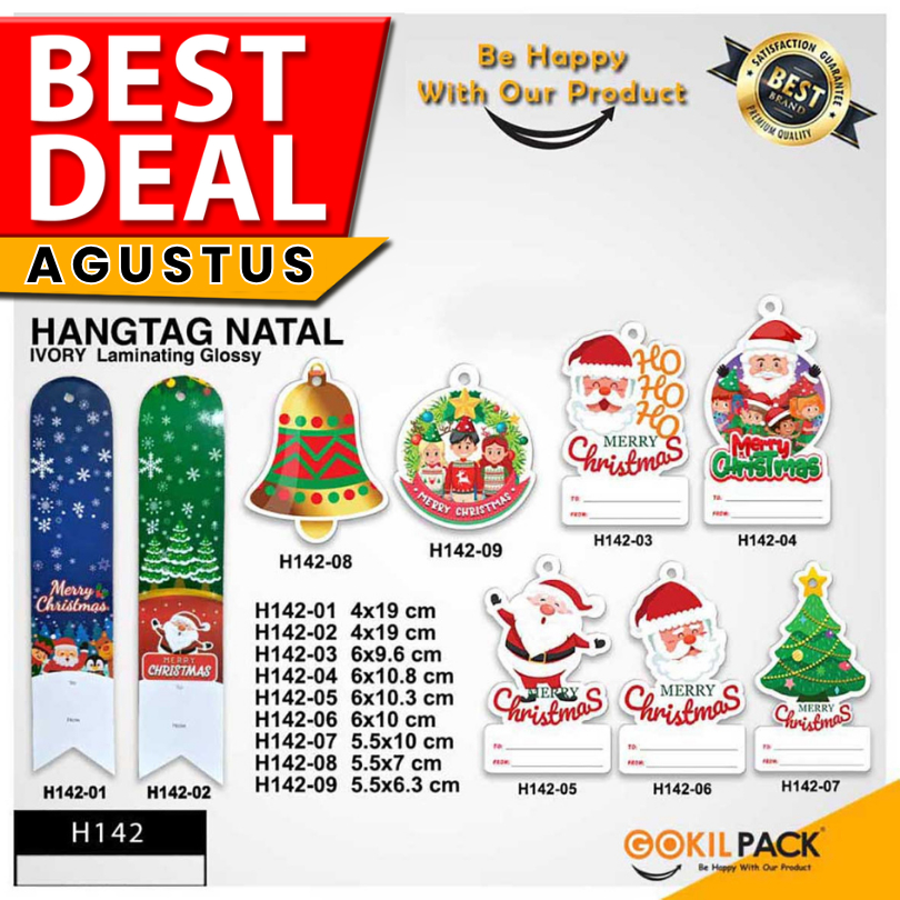 

Hangtag Natal/Hangtag Merry Christmas/Aksesoris Natal/Hiasan NatalH142