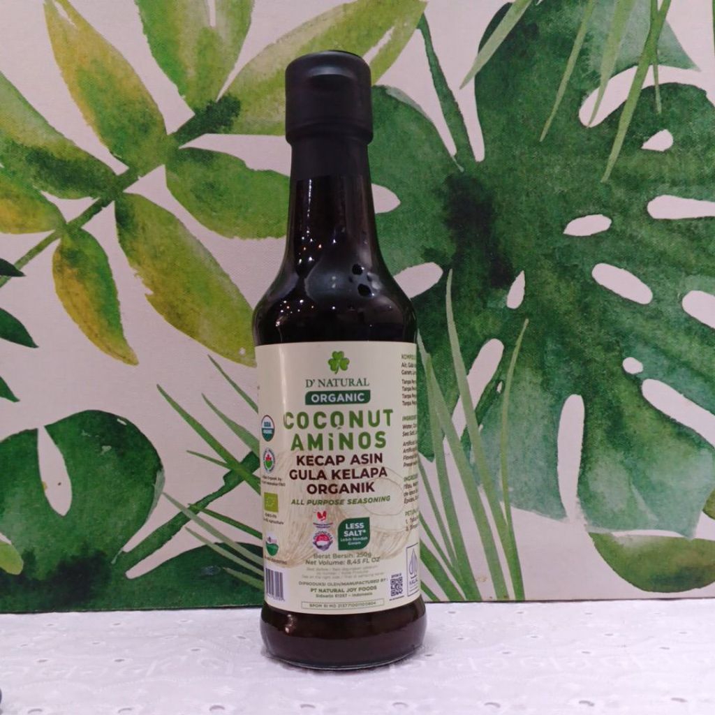 

DNatural Organic Coconut Aminos/ Kecap Asin Gula Kelapa Organik Less Salt 250gr