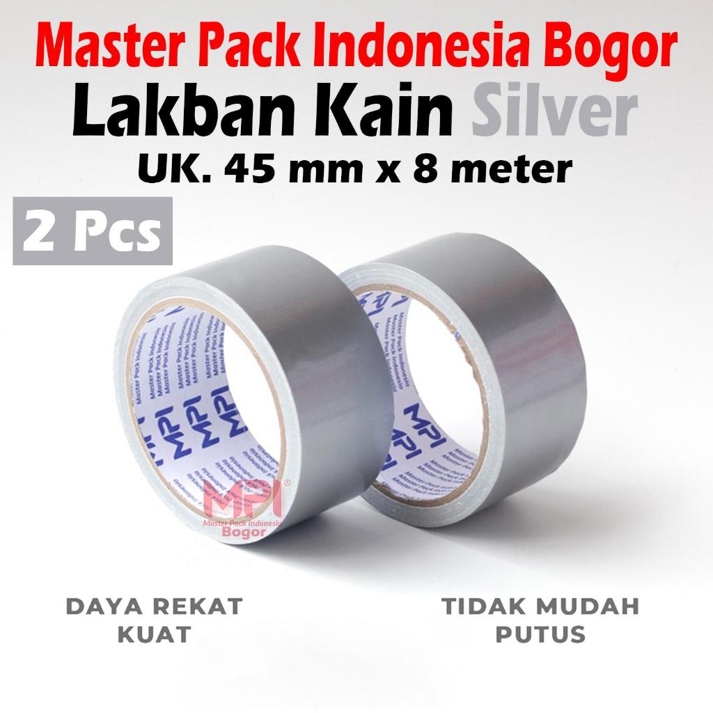 Lakban Kain SILVER 45MM X8M WARNA SILVER -LAKBAN KAIN ISI 2 PCS