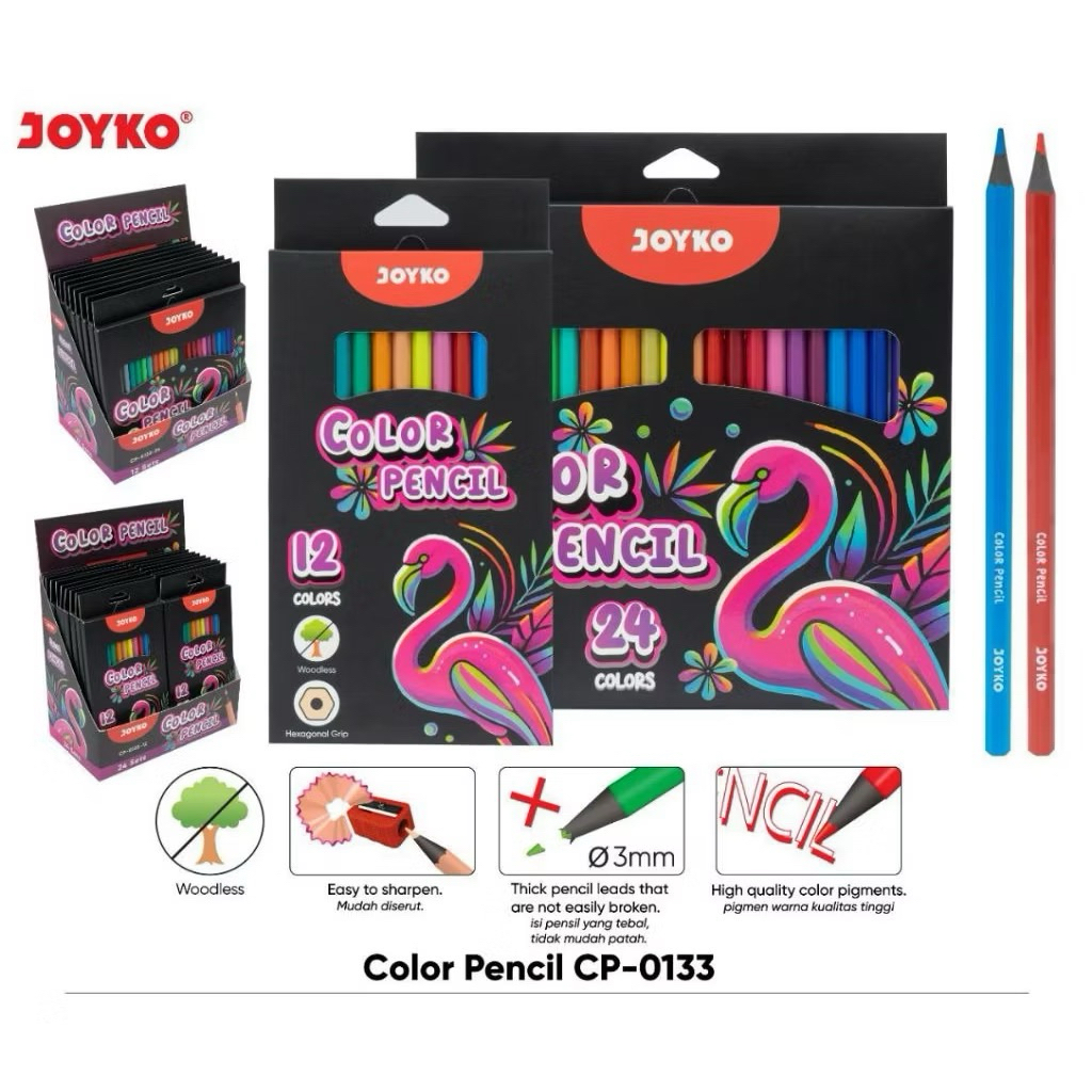 

Pensil warna Joyko CP-0133 (1set)