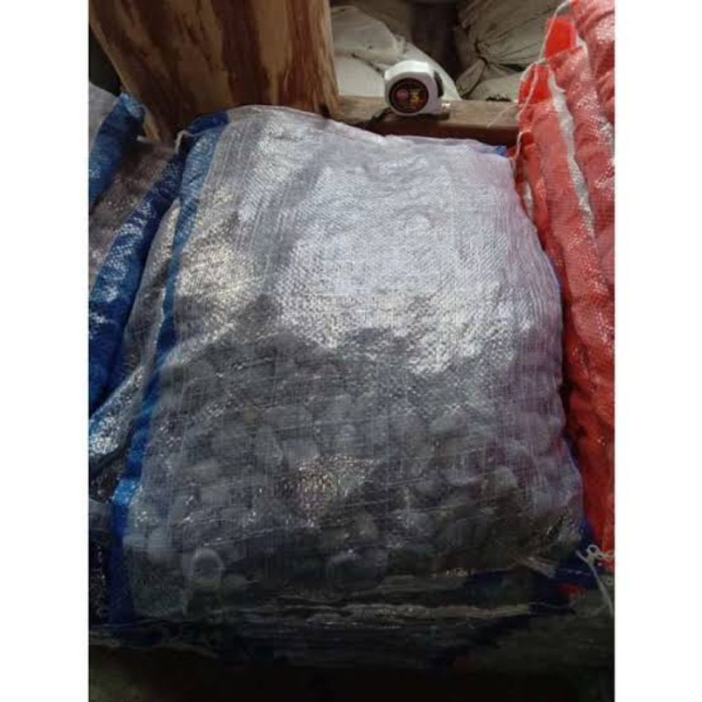 batu koral hitam hiasan taman dan tanaman